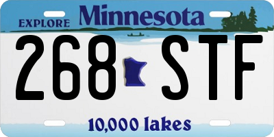 MN license plate 268STF