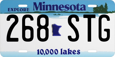 MN license plate 268STG