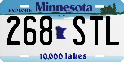 MN license plate 268STL
