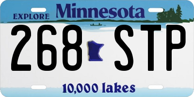 MN license plate 268STP