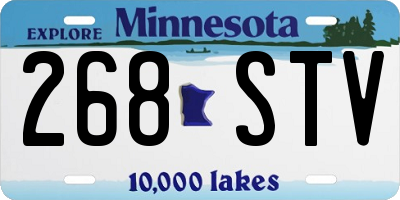 MN license plate 268STV