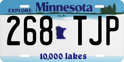 MN license plate 268TJP
