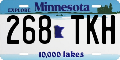 MN license plate 268TKH