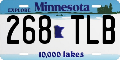 MN license plate 268TLB
