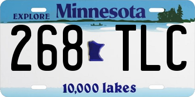 MN license plate 268TLC
