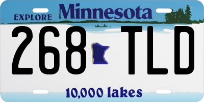 MN license plate 268TLD