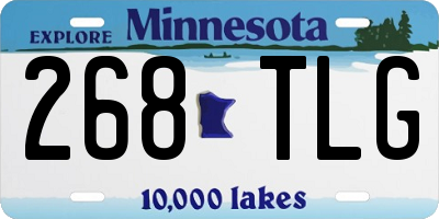 MN license plate 268TLG