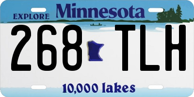 MN license plate 268TLH