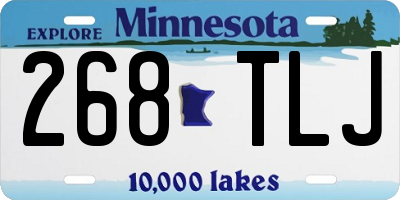 MN license plate 268TLJ