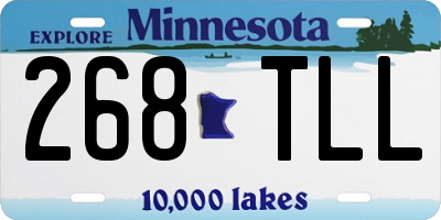 MN license plate 268TLL