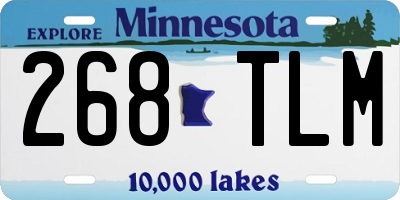MN license plate 268TLM