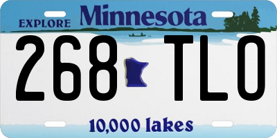 MN license plate 268TLO