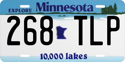 MN license plate 268TLP