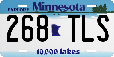 MN license plate 268TLS