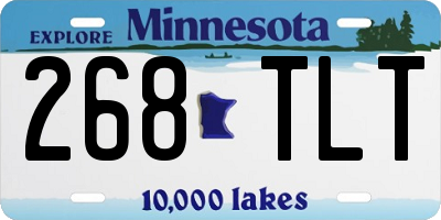 MN license plate 268TLT