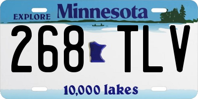 MN license plate 268TLV