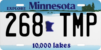 MN license plate 268TMP