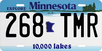 MN license plate 268TMR