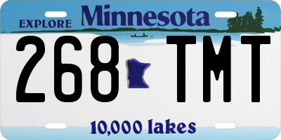 MN license plate 268TMT