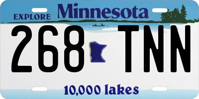 MN license plate 268TNN
