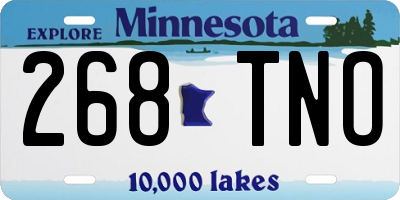 MN license plate 268TNO