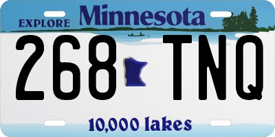 MN license plate 268TNQ