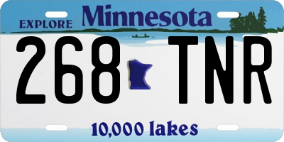 MN license plate 268TNR