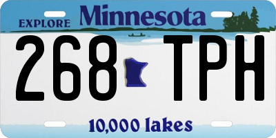 MN license plate 268TPH