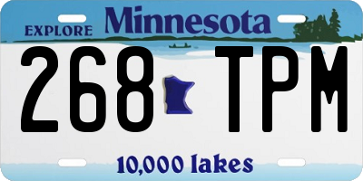 MN license plate 268TPM