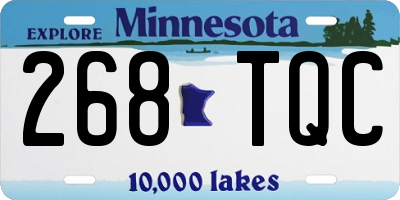 MN license plate 268TQC
