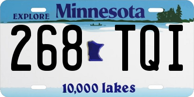 MN license plate 268TQI