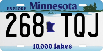 MN license plate 268TQJ