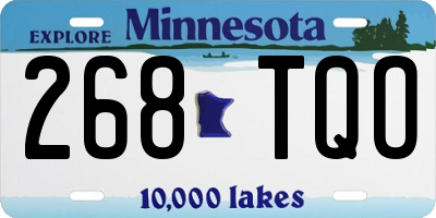 MN license plate 268TQO