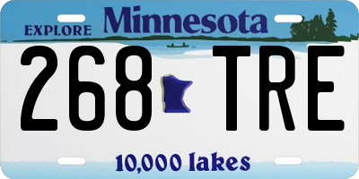 MN license plate 268TRE