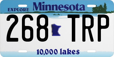 MN license plate 268TRP