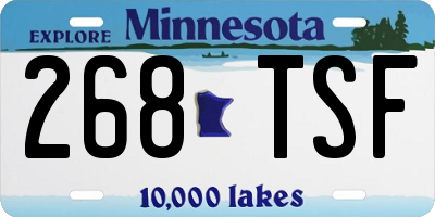 MN license plate 268TSF