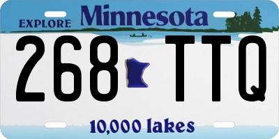 MN license plate 268TTQ