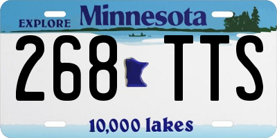 MN license plate 268TTS