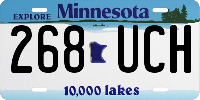 MN license plate 268UCH