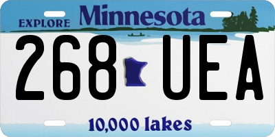 MN license plate 268UEA