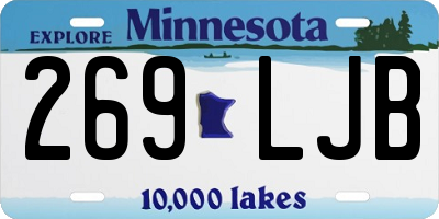 MN license plate 269LJB