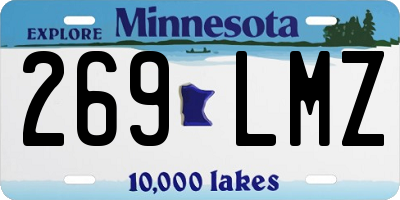 MN license plate 269LMZ