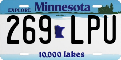 MN license plate 269LPU