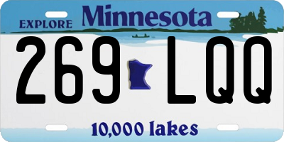 MN license plate 269LQQ