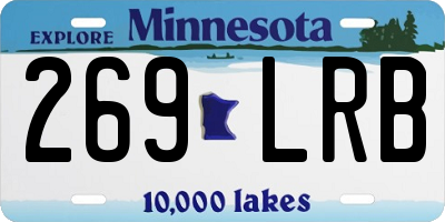 MN license plate 269LRB