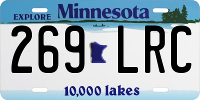 MN license plate 269LRC