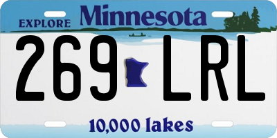 MN license plate 269LRL