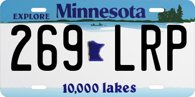 MN license plate 269LRP