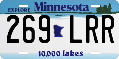 MN license plate 269LRR