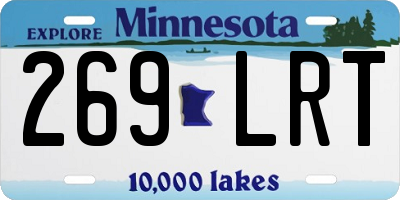 MN license plate 269LRT